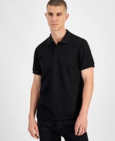 Guess Men's Peony Relaxed Fit Short Sleeve Quatro G Polo Sweater