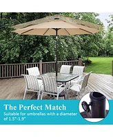 Skonyon 30lbs 18 Inches Heavy Duty Outdoor Patio Market Umbrella Base