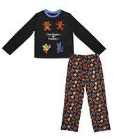 Five Nights at Freddy's Girls Youth 2-Piece Sleepwear Set with Long-Sleeve Shirt and Pajama Sleep Pants