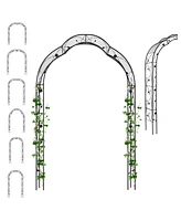 Givimo Garden Arch Arbor Trellis for Climbing Plants Roses Vines
