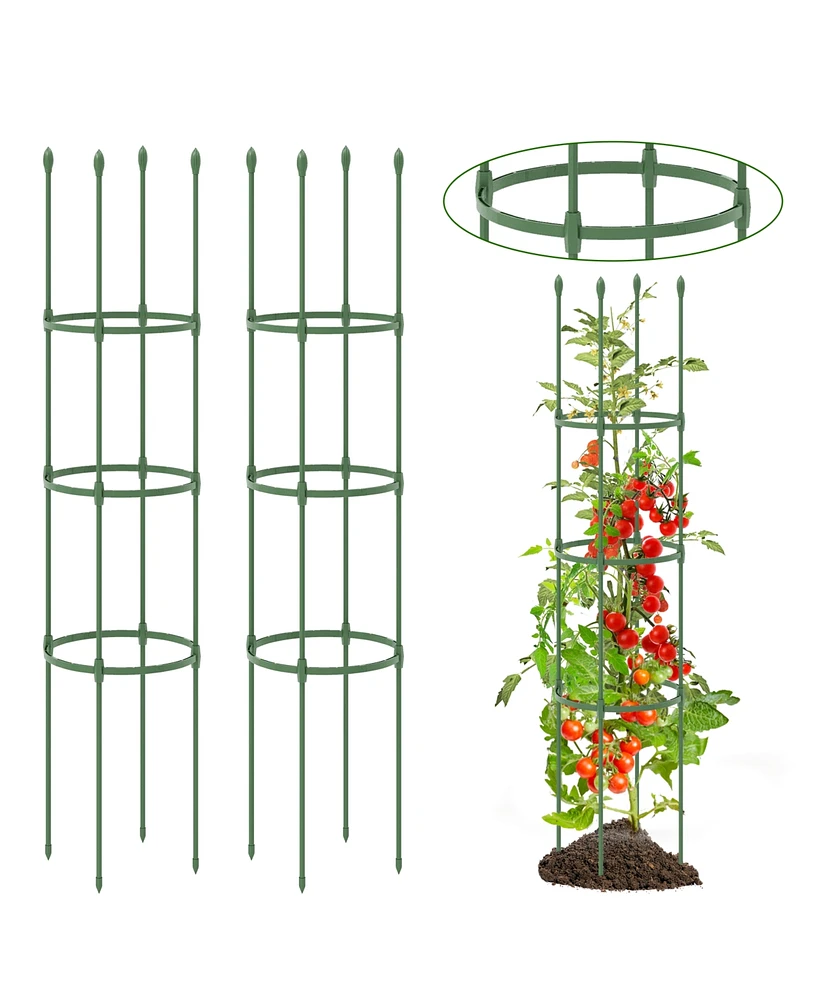 Givimo 2-Pack Garden Trellis Tomato Cage with Adjustable Height