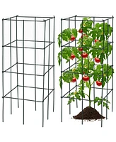 Vebreda 4 Pack Garden Trellis for Climbing Plants for Flower Vegetable