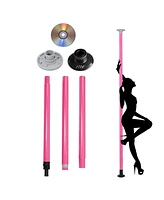 Yescom 50mm Portable Pink Dancing Pole Kit Applicable Height from 7.2-9.2Ft