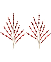 Slickblue Elegant Bead Spray for Floral Arrangements and Home Decor (Set of 2)