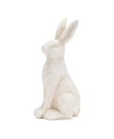 Slickblue Rabbit (Set of 2) 7.5"L x 5"H, 3.25"L x 8.5"H Ceramic