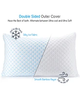 Clara Clark Memory Foam Gel Infused Reversible Cooling Pillow