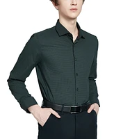 Tallia Men's Slim-Fit Micro-Geo Dress Shirt