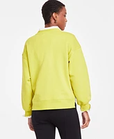 On 34th Women's Ribbed Crewneck Sweatshirt, Created for Macy's