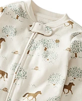 Little Planet by Carter's Baby Cotton Sleep & Play Wild Horses Footed Pajamas