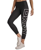 Dkny Sport Women's High-Rise Logo Graphic 7/8 Leggings