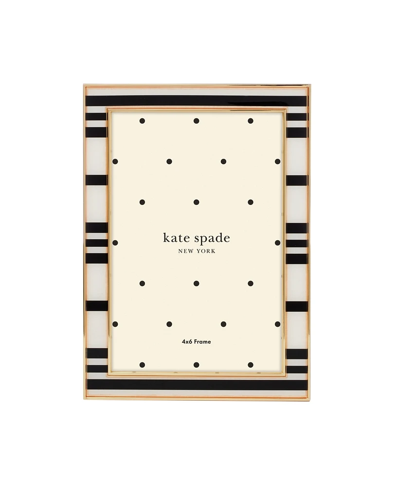 kate spade new york Sitting Pretty Stripe Frame, 4"x 6"