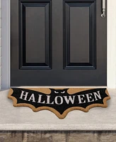 Northlight "Halloween" Bat Shaped Doormat, 18" x 30"