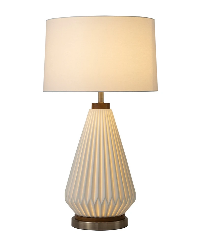 Nova of California Concord 28" Cotton-Linen 4-Way Rotary Switch Table Lamp