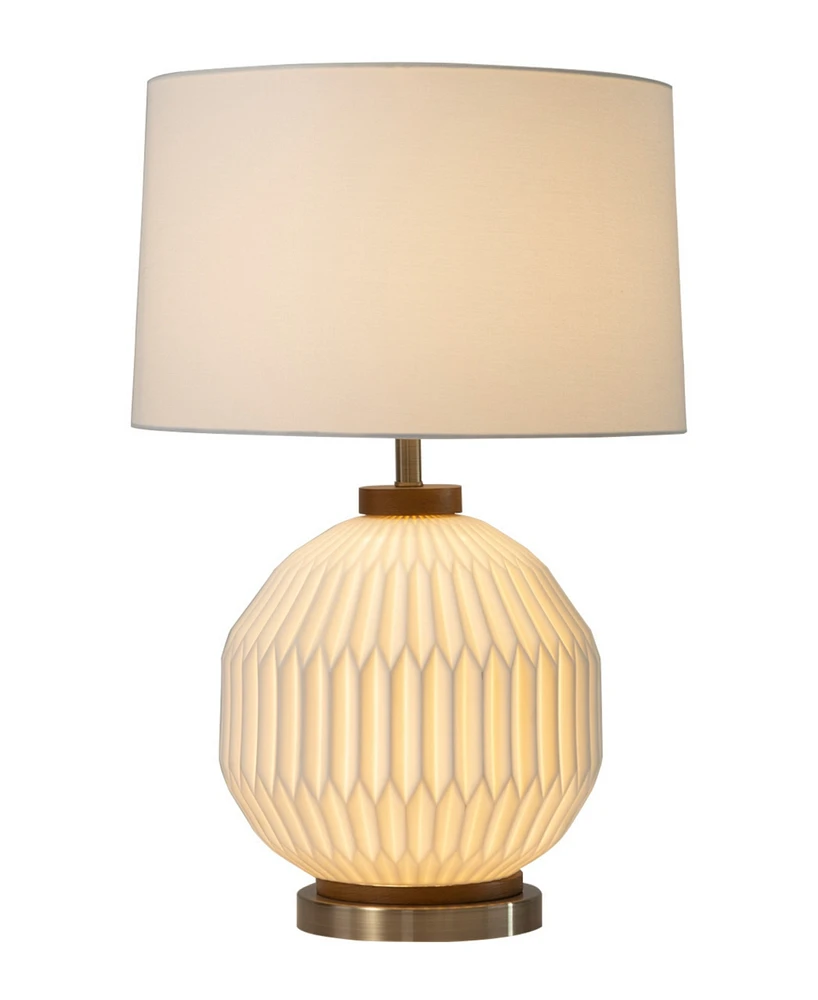 Nova of California Moraga 24" Bone Porcelain 4-Way Rotary Switch Table Lamp