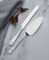 Towle Stainless Steel Santa 2 Piece Dessert-Server Set