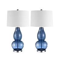 Safavieh Mercurio Table Lamp Set Of 2 W/ Usb Port