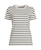 Lands' End Women's Plus Relaxed Supima Cotton Crew Neck T-Shirt