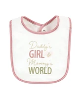 Hudson Baby Infant Girls Cotton Bibs