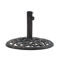 vidaXL Umbrella Base Bronze 26.5 lbs 18.9" Cast Iron