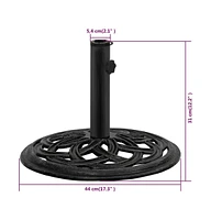 vidaXL Umbrella Base 17.3"x17.3"x12.2" Cast Iron