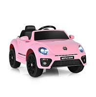 Vebreda Volkswagen Beetle Kids Electric Ride On Car with Remote Control