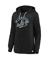 Fanatics Women's Black Minnesota United Fc Faded Script Pullover Hoodie