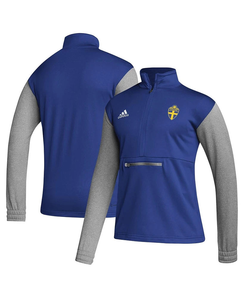 Adidas Men's Royal Sweden National Team Crest Pullover Hoodie