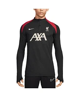 Nike Men's Black Liverpool 2024/25 Advance Strike Drill Performance Quarter-Zip Top