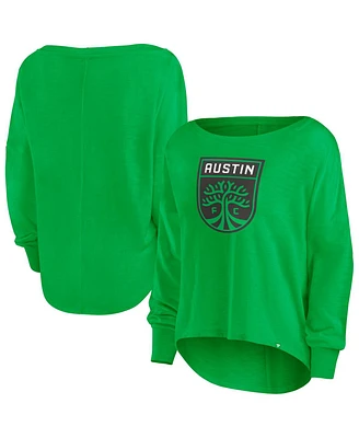 Fanatics Women's Green Austin Fc Corner Kick Long Sleeve Fashion T-Shirt