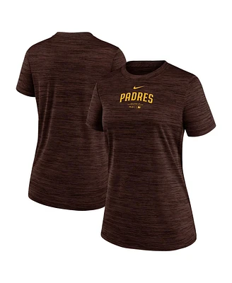 Nike Women's Brown San Diego Padres Authentic Collection Velocity Performance T-Shirt