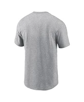 Nike Men's Heather Gray Pittsburgh Pirates Home Team Athletic Arch T-Shirt