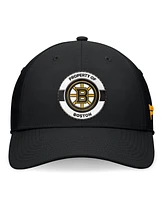 Fanatics Men's Black Boston Bruins Authentic Pro Training Camp Flex Hat