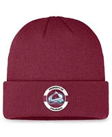 Fanatics Men's Burgundy Colorado Avalanche Authentic Pro Training Camp Cuffed Knit Hat