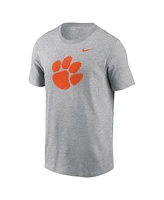 Nike Men's Heather Gray Clemson Tigers Primetime Evergreen Logo T-Shirt