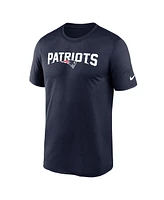 Nike Men's Navy New England Patriots Primetime Legend Wordmark Performance T-Shirt