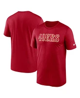 Nike Men's Scarlet San Francisco 49ers Primetime Legend Wordmark Performance T-Shirt