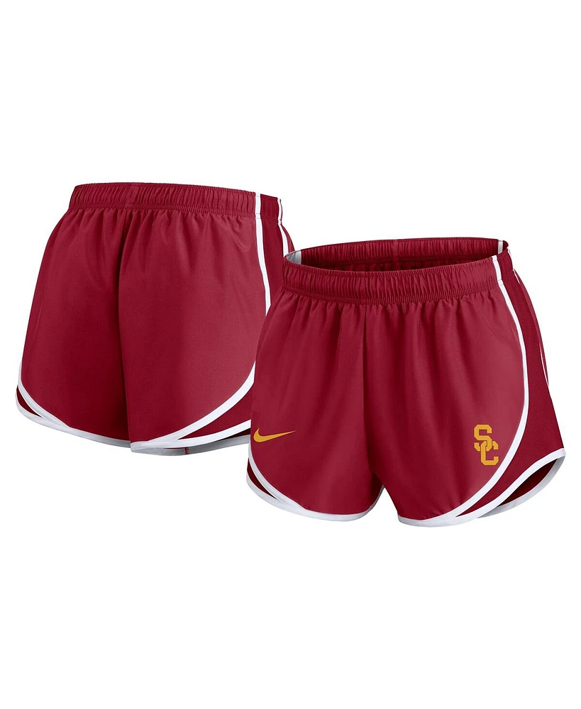 Nike Women's Cardinal Usc Trojans Primetime Tempo Performance Shorts