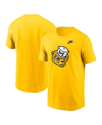 Nike Men's Maize Michigan Wolverines Legacy Alternate Logo T-Shirt