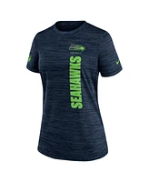 Nike Women's College Navy Seattle Seahawks Velocity Performance T-Shirt