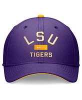 Nike Men's Purple Lsu Tigers Primetime Rise Swoosh Flex Hat