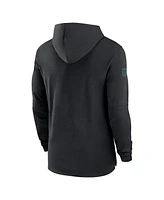 Nike Men's Black Philadelphia Eagles Sideline Hoodie Performance Long Sleeve T-Shirt