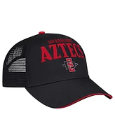 Colosseum Men's Black San Diego State Aztecs Wyatt Primary Team Trucker Adjustable Hat