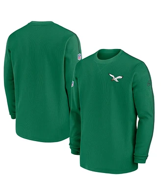 Nike Men's Kelly-Green Philadelphia Eagles Alternate Logo Coach Long Sleeve T-Shirt