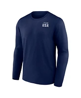 Fanatics Men's Navy Team Usa Dreams Are Made Here Long Sleeve T-Shirt