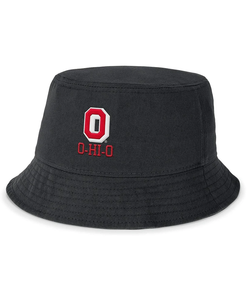 Nike Men's Black Ohio State Buckeyes Legacy Apex Bucket Hat