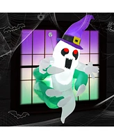 Skonyon 3.6 Ft Halloween Inflatable Ghost Broke Out from Window