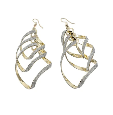 Sohi Women's Interwine Drop Earrings