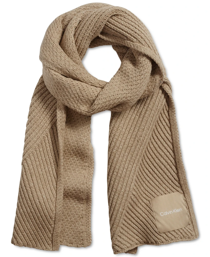 Calvin Klein Chunky Rib Knit Scarf