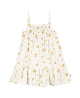 Toddler Girls Short Sleeve and Sleeveless Dress, 2 Pack
