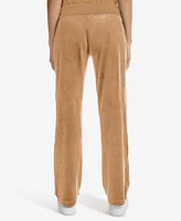 Calvin Klein Women's Velour Wide-Leg Pants